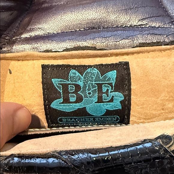 Bracher Emden Black Leather Embellished Women's Bag - Picture 2 of 8